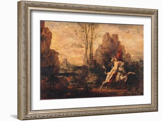 The Rape of Europa-Gustave Moreau-Framed Giclee Print