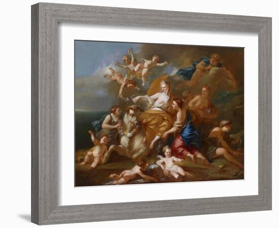 The Rape of Europa-Pierre-Jacques Cazes-Framed Giclee Print