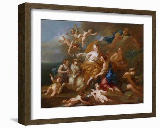 The Rape of Europa-Pierre-Jacques Cazes-Framed Giclee Print