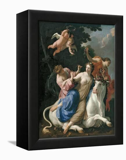 The Rape of Europa-Simon Vouet-Framed Premier Image Canvas