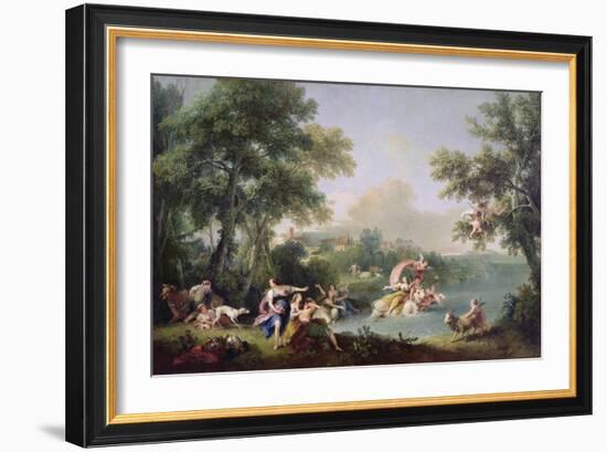 The Rape of Europa-Francesco Zuccarelli-Framed Giclee Print