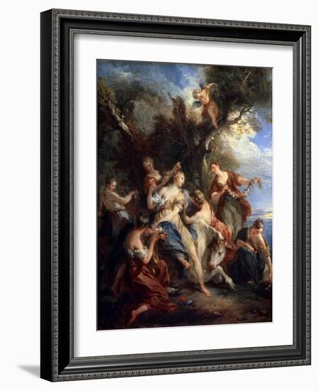 The Rape of Europe, C1725-Francois Lemoyne-Framed Giclee Print