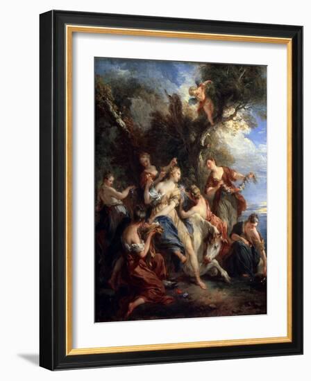 The Rape of Europe, C1725-Francois Lemoyne-Framed Giclee Print