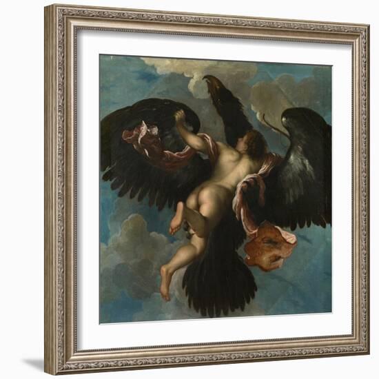 The Rape of Ganymede, Ca. 1575-Damiano Mazza-Framed Giclee Print