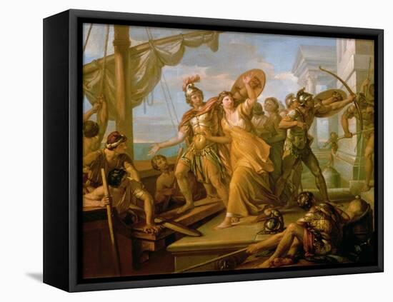 The Rape of Helen, 1770s-Gavin Hamilton-Framed Premier Image Canvas