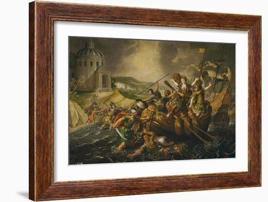 The Rape of Helen, Mid of 17th C-Juan de la Corte-Framed Giclee Print