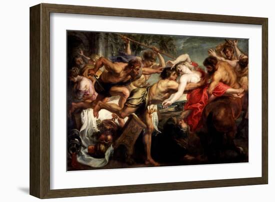 The Rape of Hippodame, or Lapiths and Centaurs, 1636-1637-Peter Paul Rubens-Framed Giclee Print