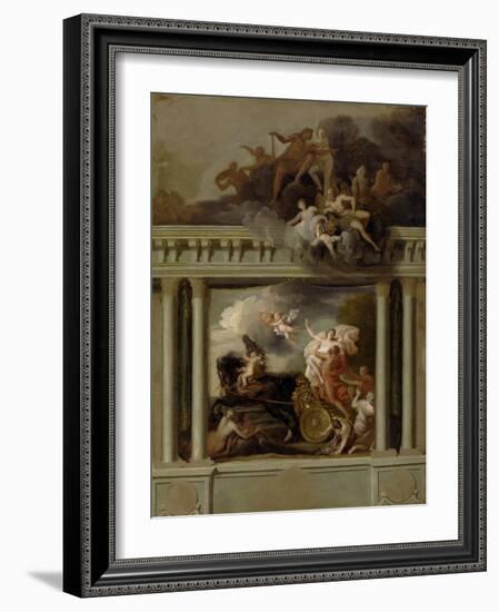 The Rape of Proserpine, Design for the Staircase of Devonshire House, London, C.1704-Louis Laguerre-Framed Giclee Print