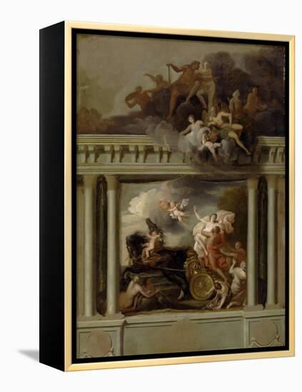 The Rape of Proserpine, Design for the Staircase of Devonshire House, London, C.1704-Louis Laguerre-Framed Premier Image Canvas