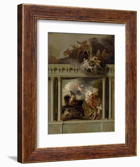 The Rape of Proserpine, Design for the Staircase of Devonshire House, London, C.1704-Louis Laguerre-Framed Giclee Print