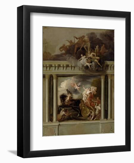 The Rape of Proserpine, Design for the Staircase of Devonshire House, London, C.1704-Louis Laguerre-Framed Giclee Print