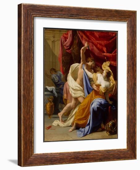 The Rape of Tamar, c.1640-Eustache Le Sueur-Framed Giclee Print