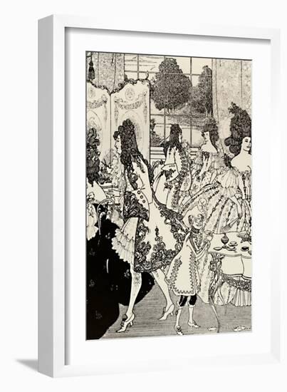 The Rape of the Lock. (Alexander Pope.) Pen Drawing', 1896, (1923)-Aubrey Beardsley-Framed Giclee Print