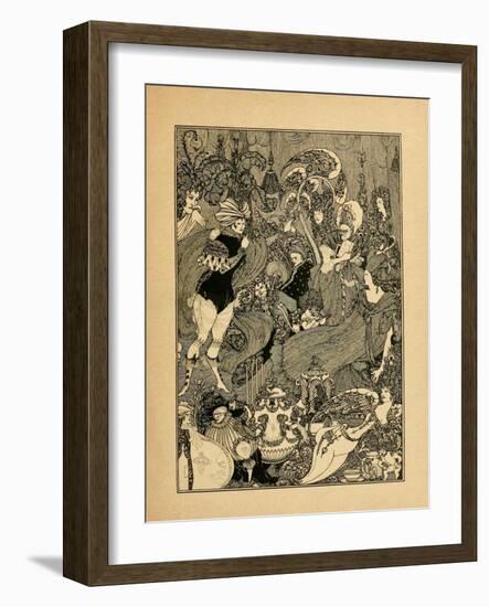 The Rape of the Lock-Aubrey Beardsley-Framed Giclee Print