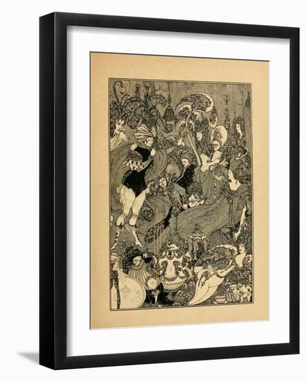 The Rape of the Lock-Aubrey Beardsley-Framed Giclee Print