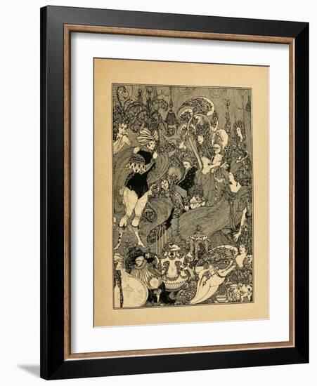 The Rape of the Lock-Aubrey Beardsley-Framed Giclee Print