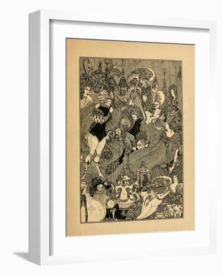 The Rape of the Lock-Aubrey Beardsley-Framed Giclee Print