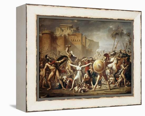 The Rape of the Sabine Women-Jacques Louis David-Framed Premier Image Canvas