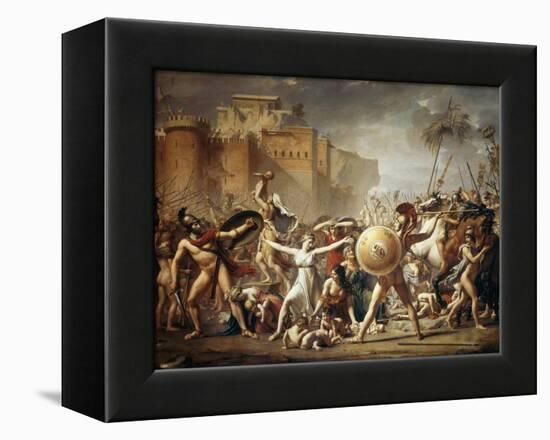 The Rape of the Sabine Women-Jacques Louis David-Framed Premier Image Canvas