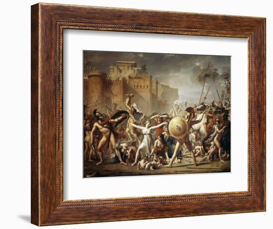 The Rape of the Sabine Women-Jacques Louis David-Framed Giclee Print