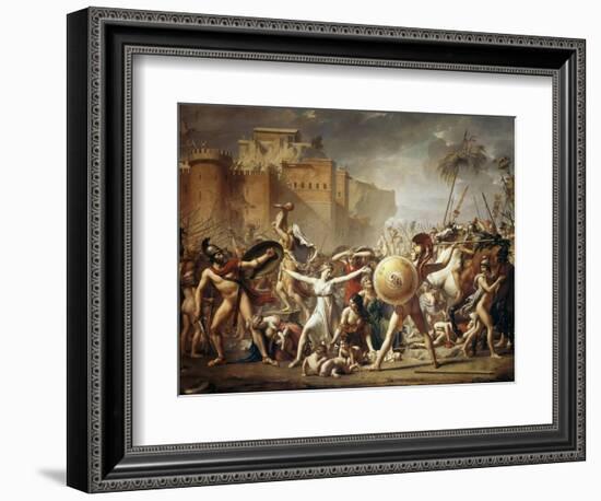 The Rape of the Sabine Women-Jacques Louis David-Framed Giclee Print