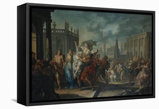 The Rape of the Sabine Women-Jean Béraud-Framed Premier Image Canvas