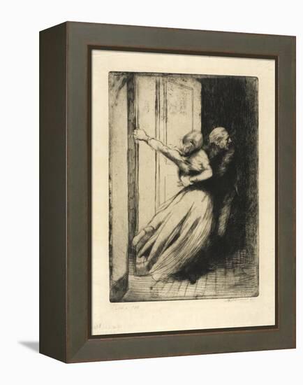 The Rape, Plate Eight from Woman, C.1886-Paul Albert Besnard-Framed Premier Image Canvas