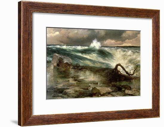 The Rapids Above Niagara-Thomas Moran-Framed Giclee Print