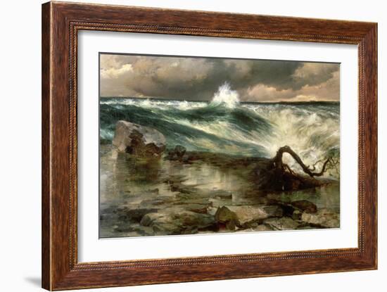 The Rapids Above Niagara-Thomas Moran-Framed Giclee Print