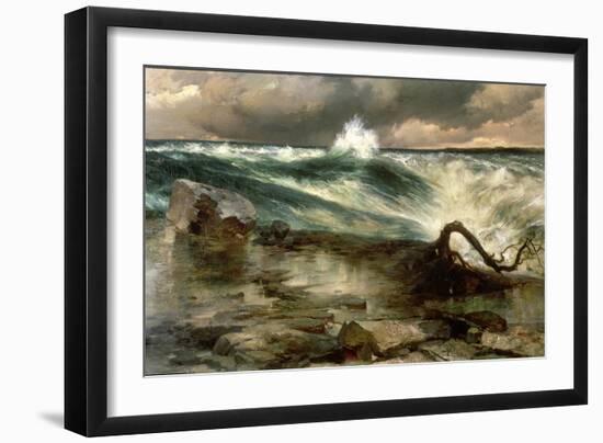 The Rapids Above Niagara-Thomas Moran-Framed Giclee Print