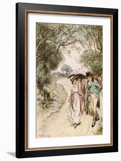 The Rarer Pleasure of Seeing Miss Nancy Lammeter-Hugh Thomson-Framed Giclee Print