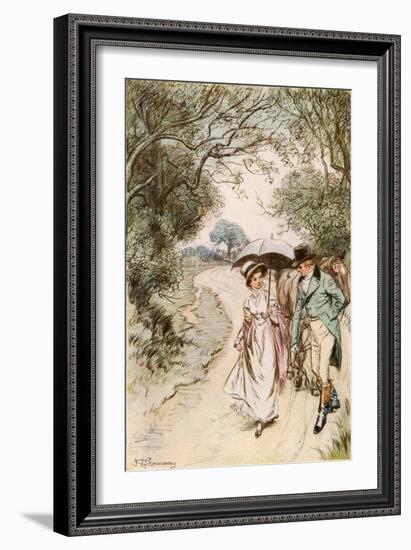 The Rarer Pleasure of Seeing Miss Nancy Lammeter-Hugh Thomson-Framed Giclee Print