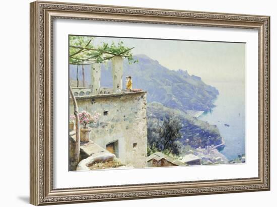 The Ravello Coastline-Peder Mork Monsted-Framed Giclee Print