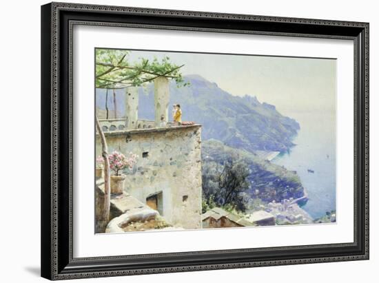 The Ravello Coastline-Peder Mork Monsted-Framed Giclee Print