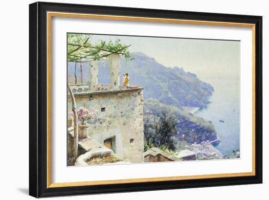 The Ravello Coastline-Peder Mork Monsted-Framed Giclee Print