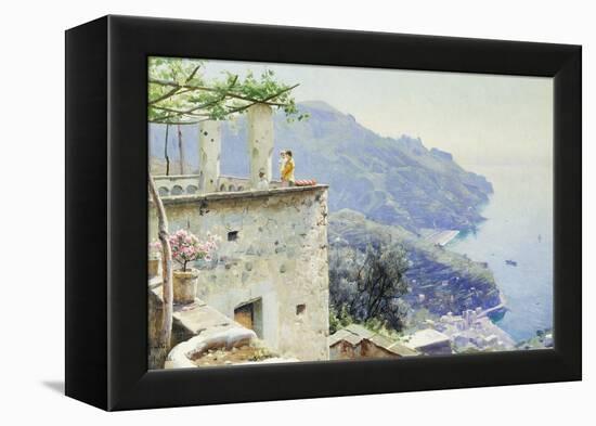 The Ravello Coastline-Peder Mork Monsted-Framed Premier Image Canvas