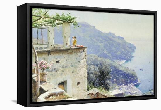 The Ravello Coastline-Peder Mork Monsted-Framed Premier Image Canvas