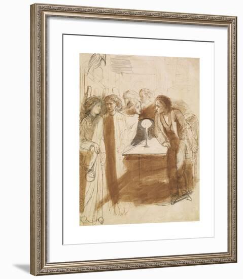 The Raven - Angel Footfalls-Dante Gabriel Rossetti-Framed Premium Giclee Print