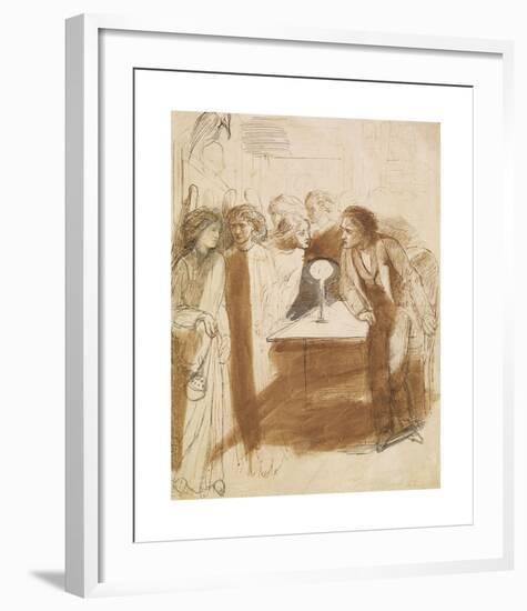 The Raven - Angel Footfalls-Dante Gabriel Rossetti-Framed Premium Giclee Print