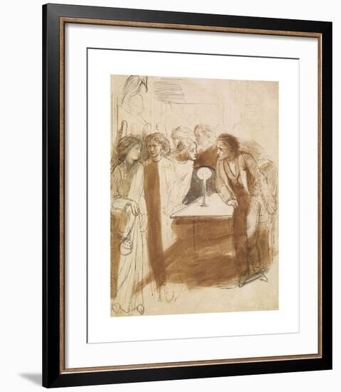 The Raven - Angel Footfalls-Dante Gabriel Rossetti-Framed Premium Giclee Print