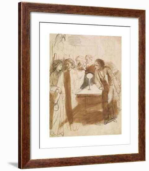 The Raven - Angel Footfalls-Dante Gabriel Rossetti-Framed Premium Giclee Print