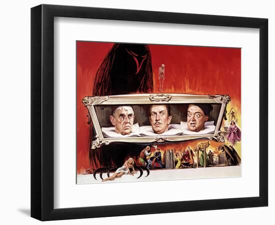 The Raven, Boris Karloff, Vincent Price, Peter Lorre, 1963-null-Framed Premium Giclee Print