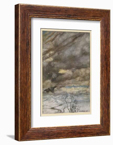 The Ravens of Wotan-Arthur Rackham-Framed Photographic Print