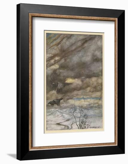 The Ravens of Wotan-Arthur Rackham-Framed Photographic Print