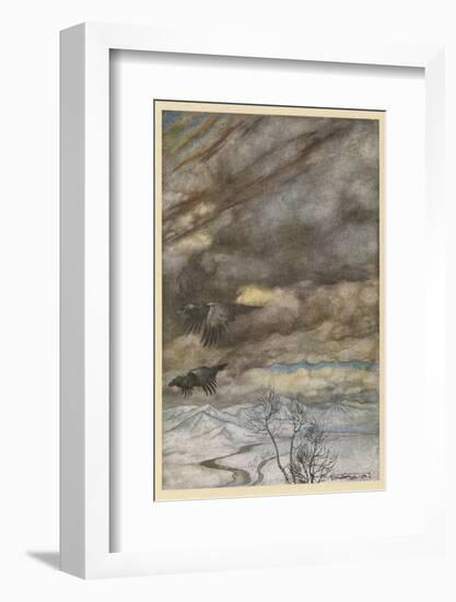 The Ravens of Wotan-Arthur Rackham-Framed Photographic Print