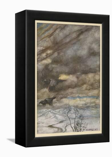 The Ravens of Wotan-Arthur Rackham-Framed Premier Image Canvas