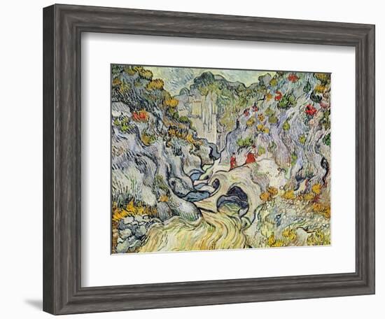 The Ravine of the Peyroulets, 1889-Vincent van Gogh-Framed Giclee Print