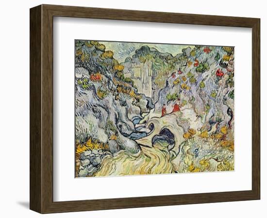 The Ravine of the Peyroulets, 1889-Vincent van Gogh-Framed Giclee Print