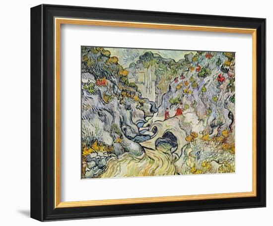 The Ravine of the Peyroulets, 1889-Vincent van Gogh-Framed Giclee Print