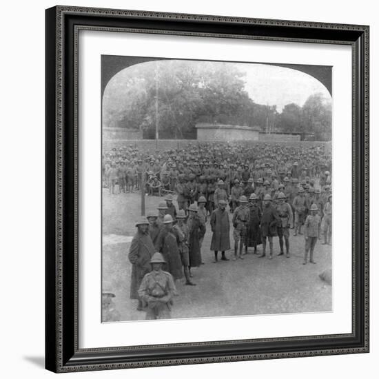 The Rawalpindi Manoeuvres Military Review, India, 1906-Underwood & Underwood-Framed Giclee Print